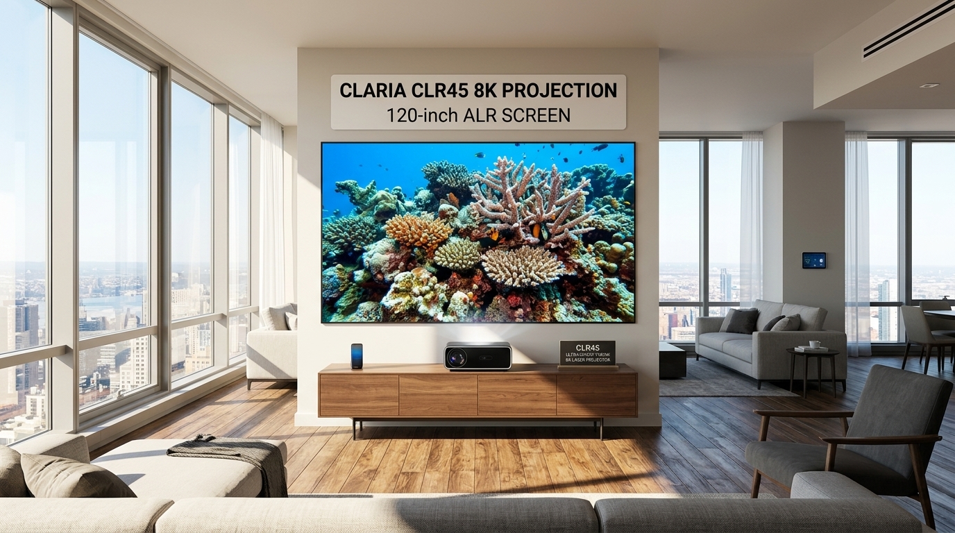Claria CLR45 10,000-Lumen 8K Laser Projector